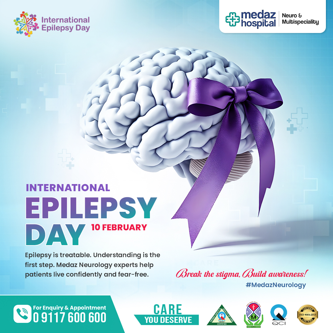 International Epilepsy Day social media post for Medaz Hospital
